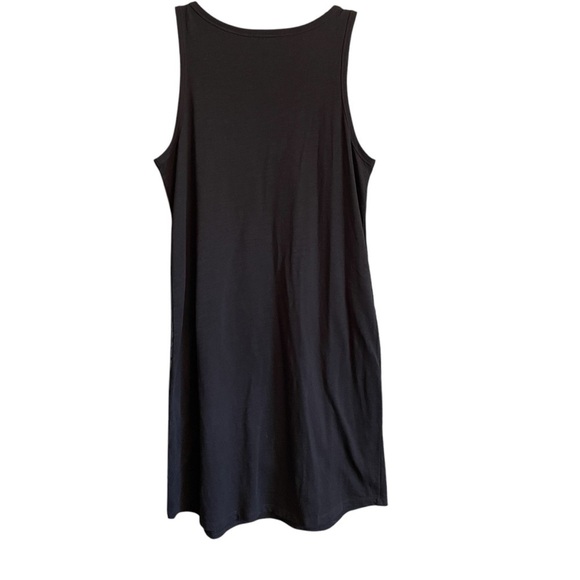 Tribal Black Sleeveless Tank Dress with Lace Overlay-Front only-Size Medium - Picture 4 of 12